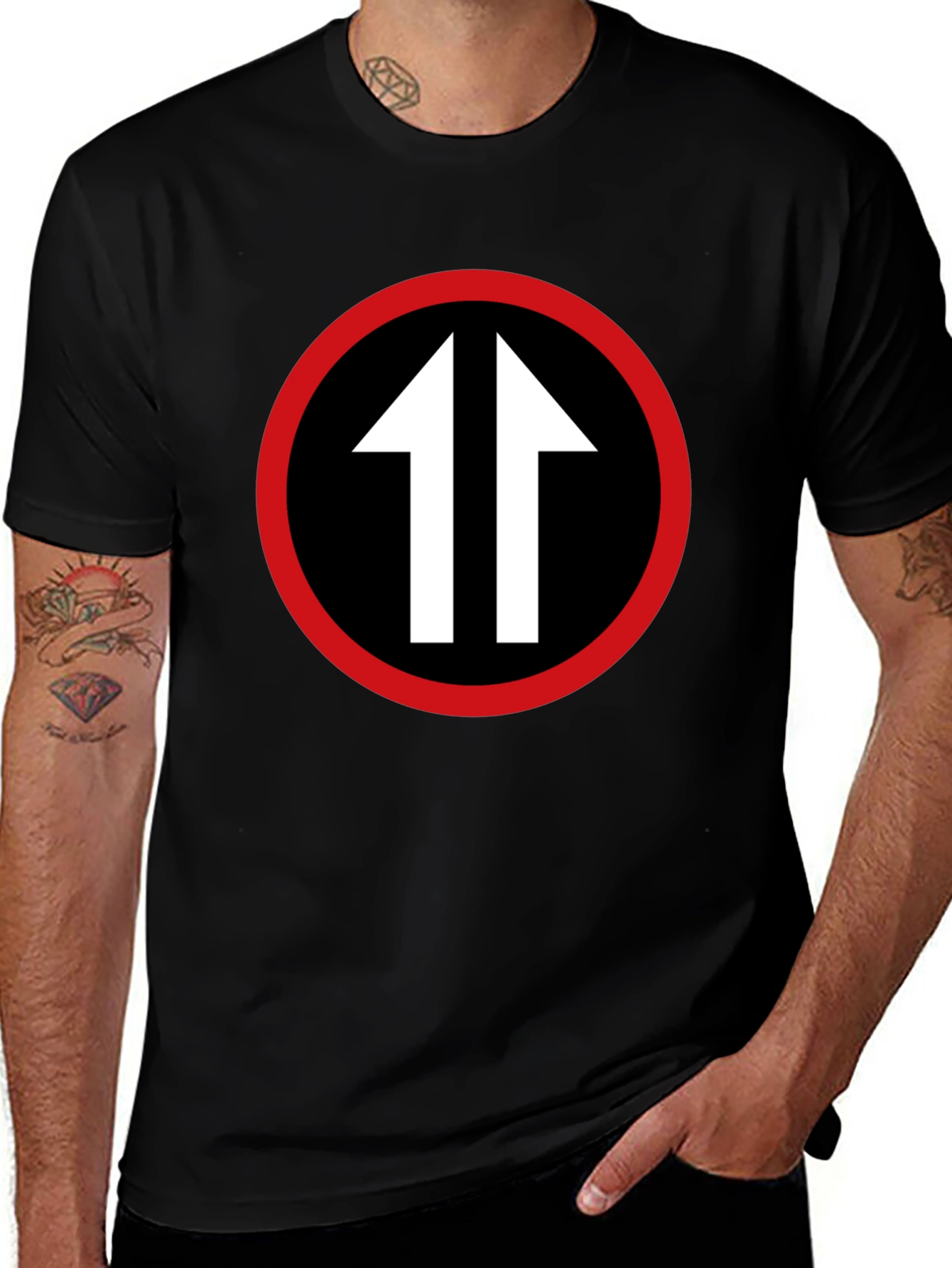 Upward Arrows T-Shirt - Bold Graphic Tee