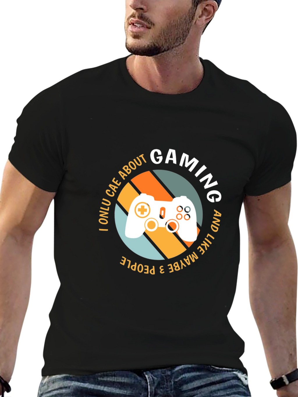 Gaming T-Shirt - I Only Care About Gaming