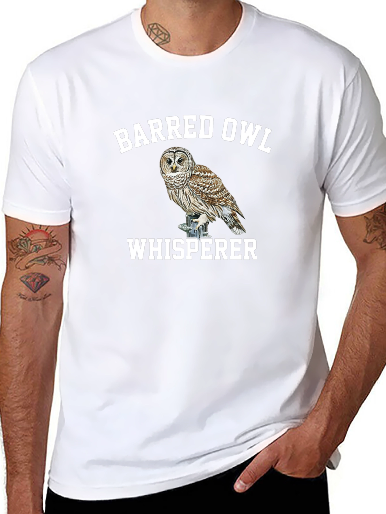 Barred Owl Whisperer T-Shirt - Nature Lover Tee