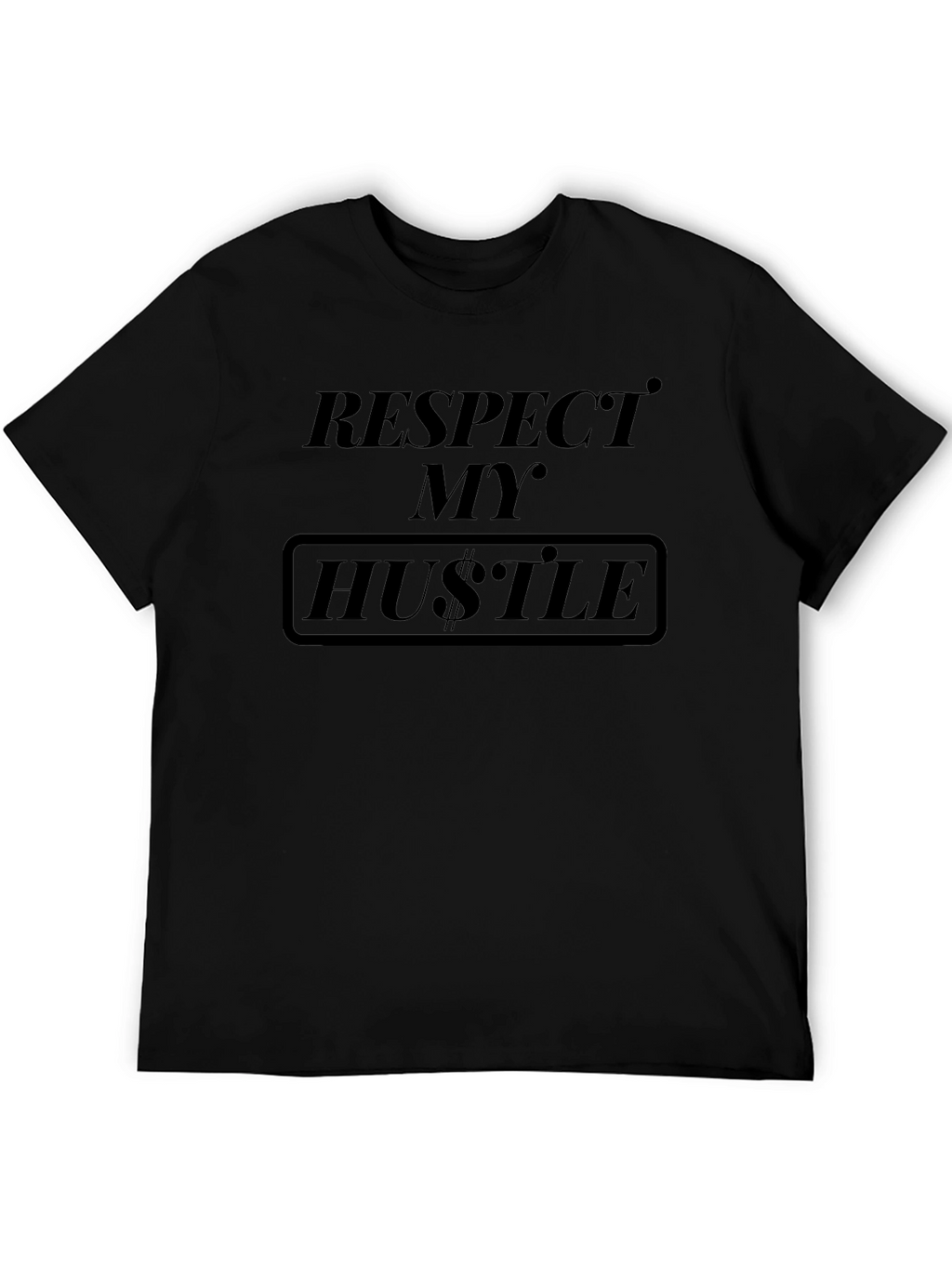 Respect My Hustle Graphic T-Shirt - Black