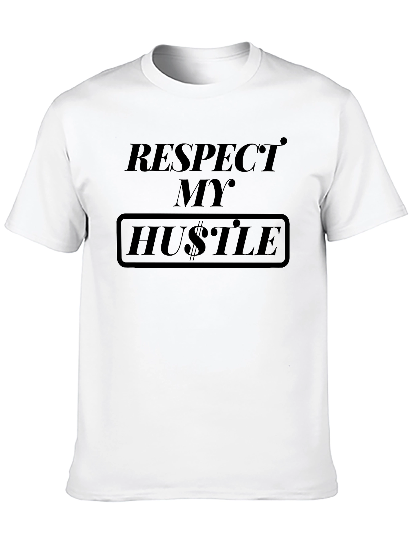Respect My Hustle Graphic T-Shirt - Black