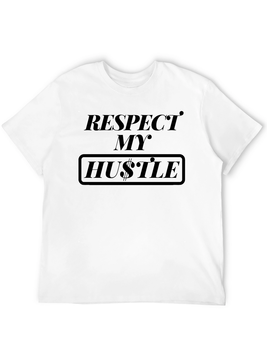 Respect My Hustle Graphic T-Shirt - Black