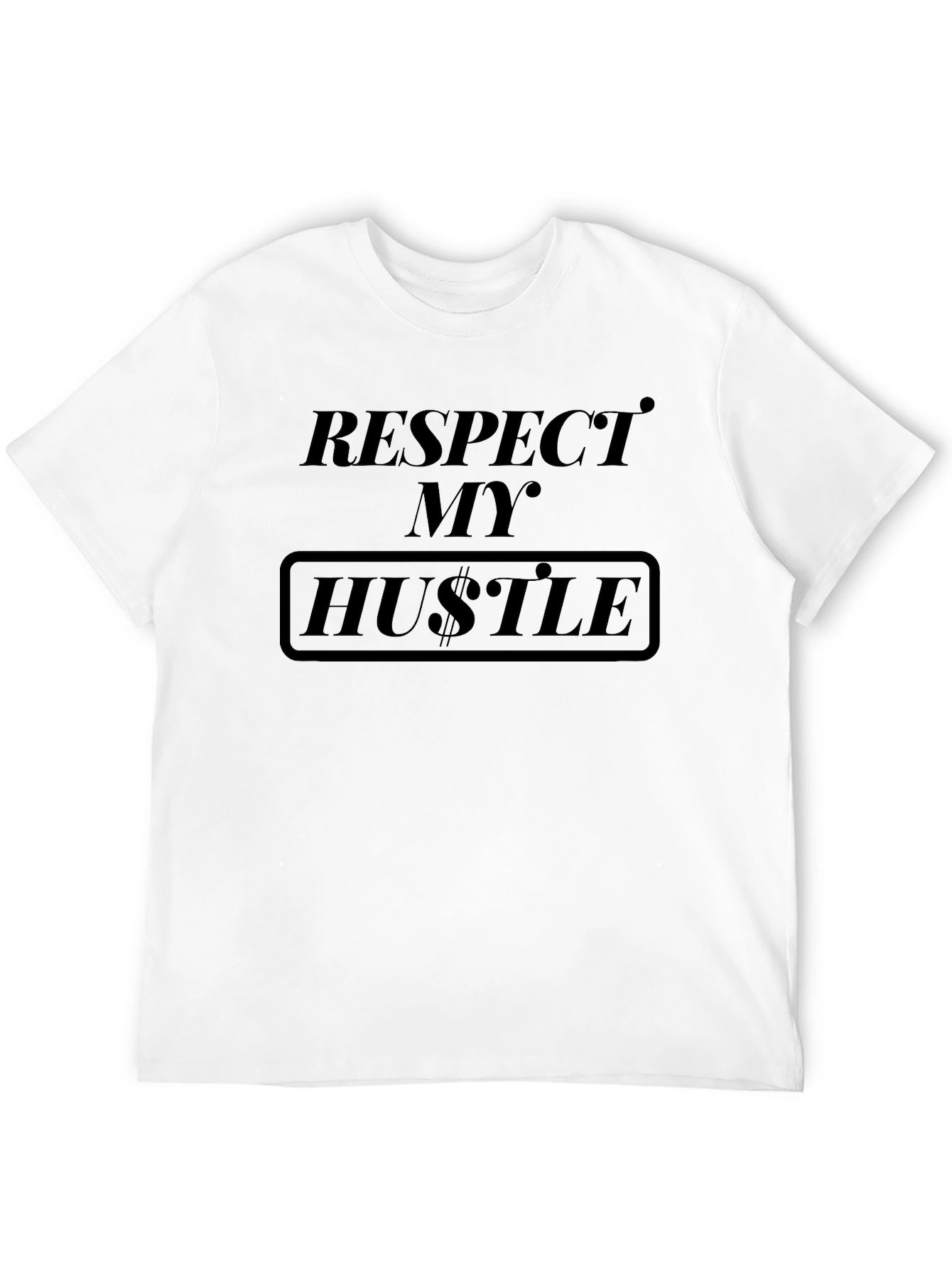 Respect My Hustle Graphic T-Shirt - Black