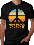 Give Peace a Chance Retro Graphic T-Shirt