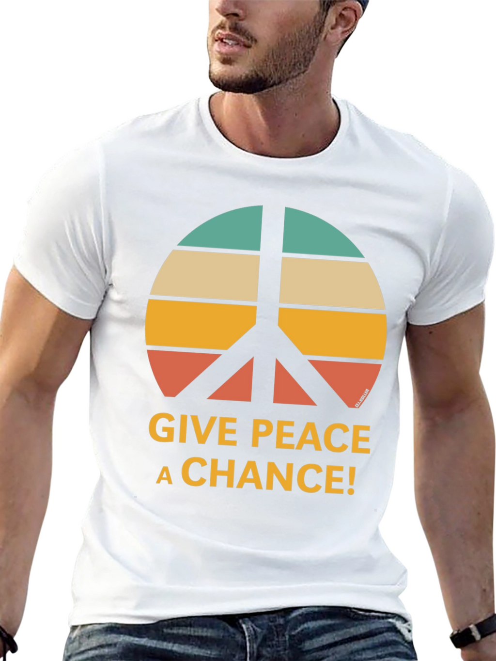 Give Peace a Chance Retro Graphic T-Shirt