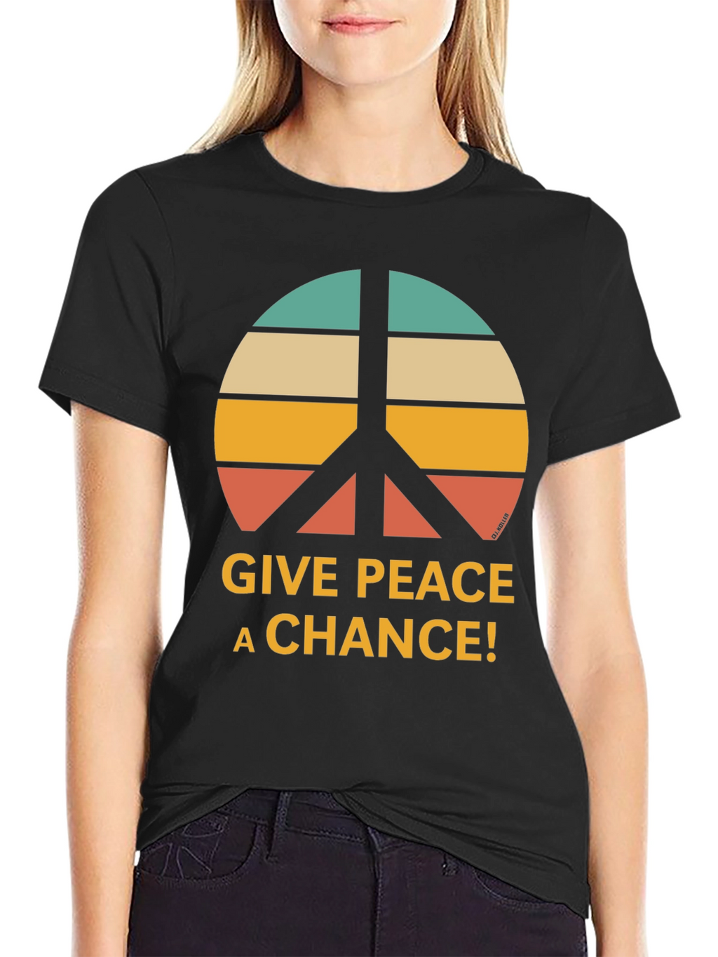 Give Peace a Chance Retro Graphic T-Shirt