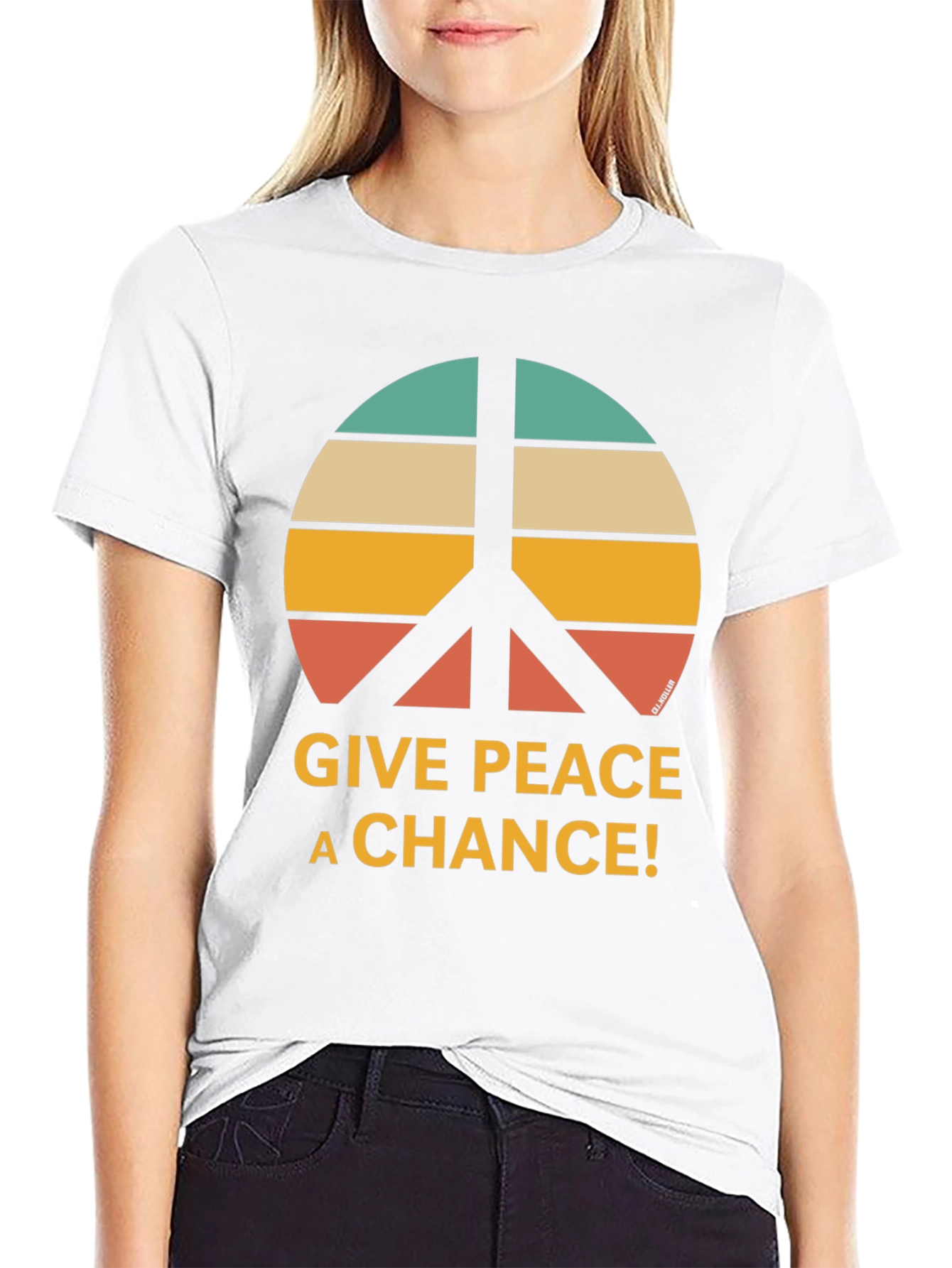 Give Peace a Chance Retro Graphic T-Shirt