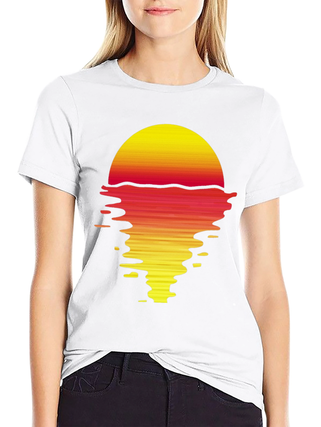 Retro Sunset Graphic T-Shirt