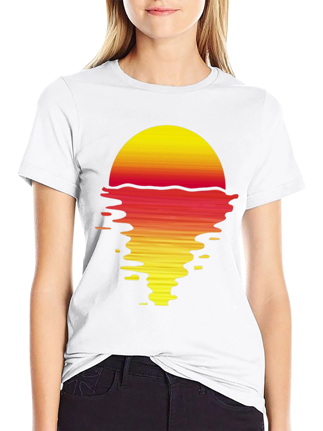 Retro Sunset Graphic T-Shirt