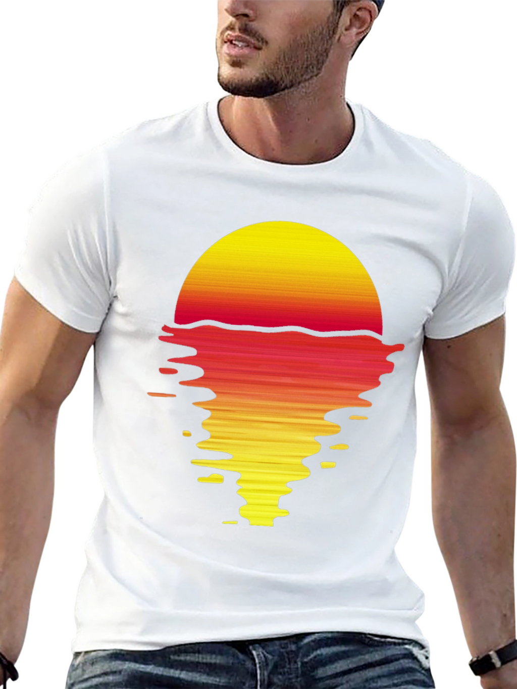 Retro Sunset Graphic T-Shirt