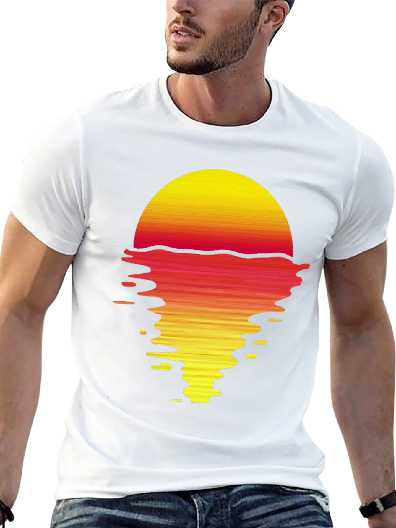 Retro Sunset Graphic T-Shirt