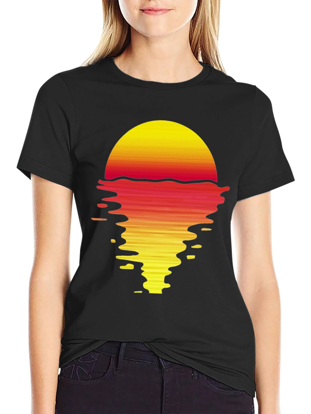 Retro Sunset Graphic T-Shirt