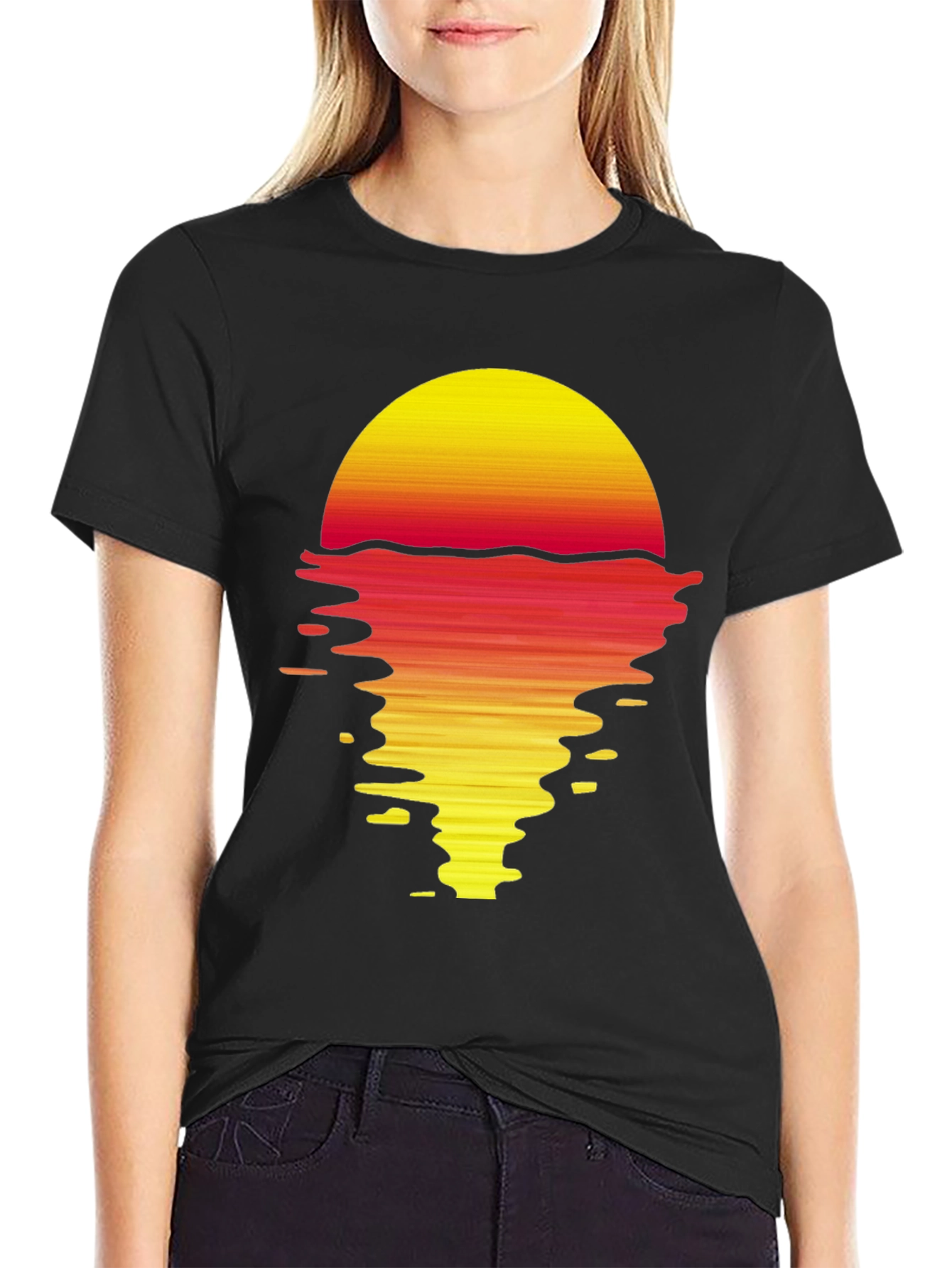 Retro Sunset Graphic T-Shirt