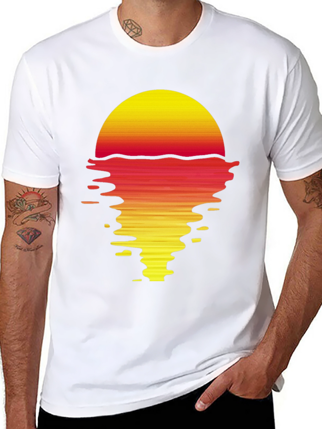 Retro Sunset Graphic T-Shirt