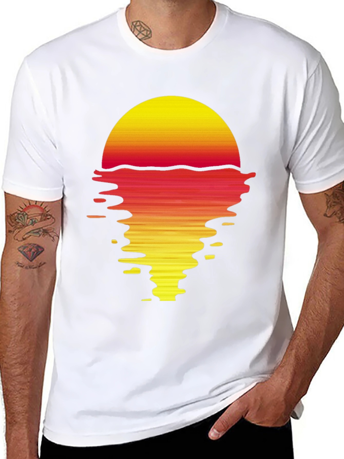 Retro Sunset Graphic T-Shirt