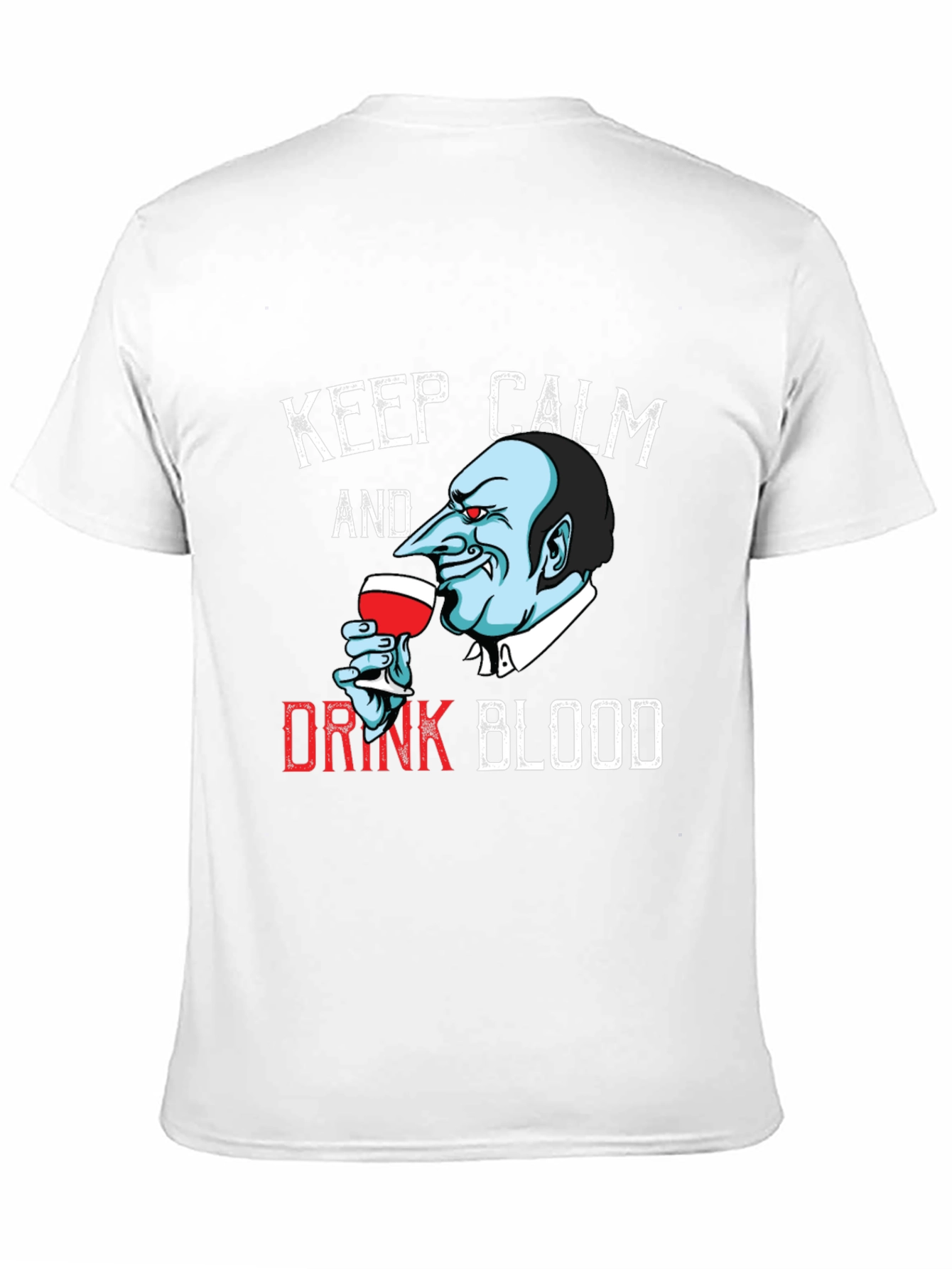 Keep Calm Vampire T-Shirt - Funny Halloween Tee