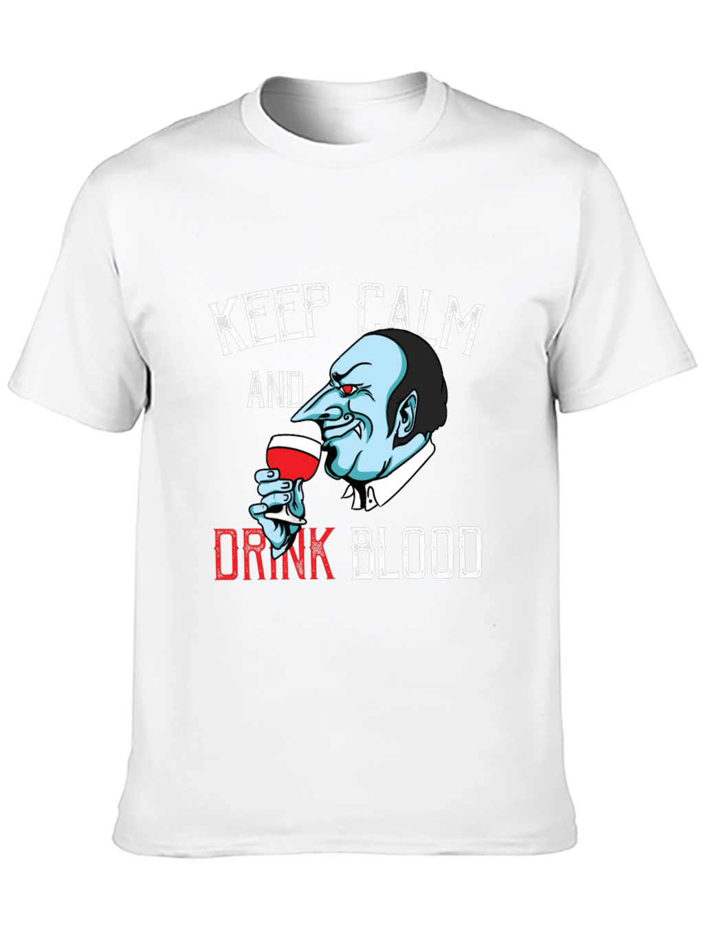 Keep Calm Vampire T-Shirt - Funny Halloween Tee