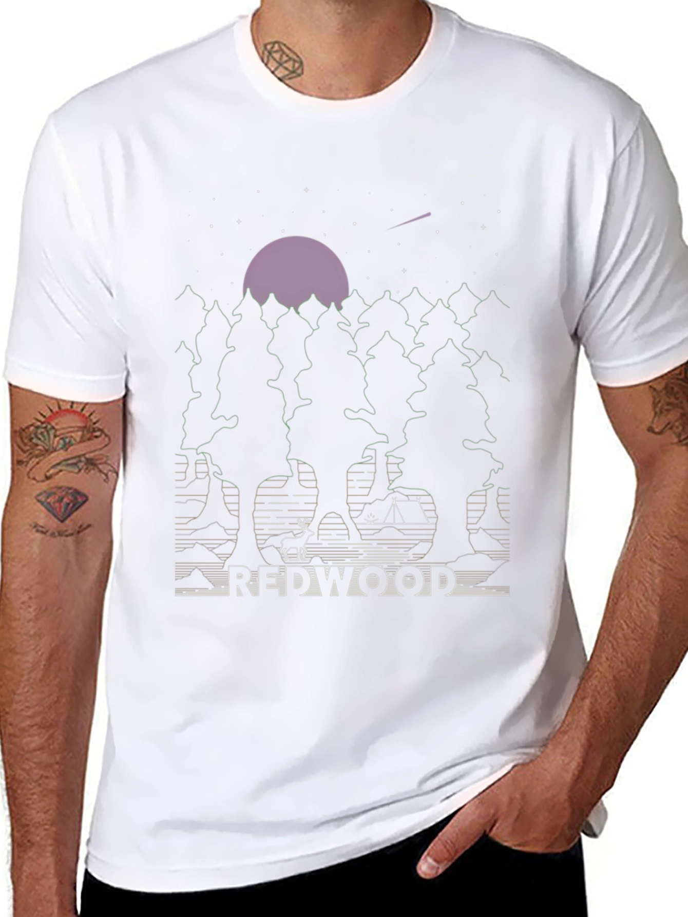 Redwood Forest Graphic T-Shirt