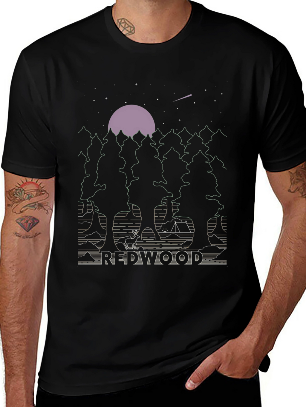Redwood Forest Graphic T-Shirt