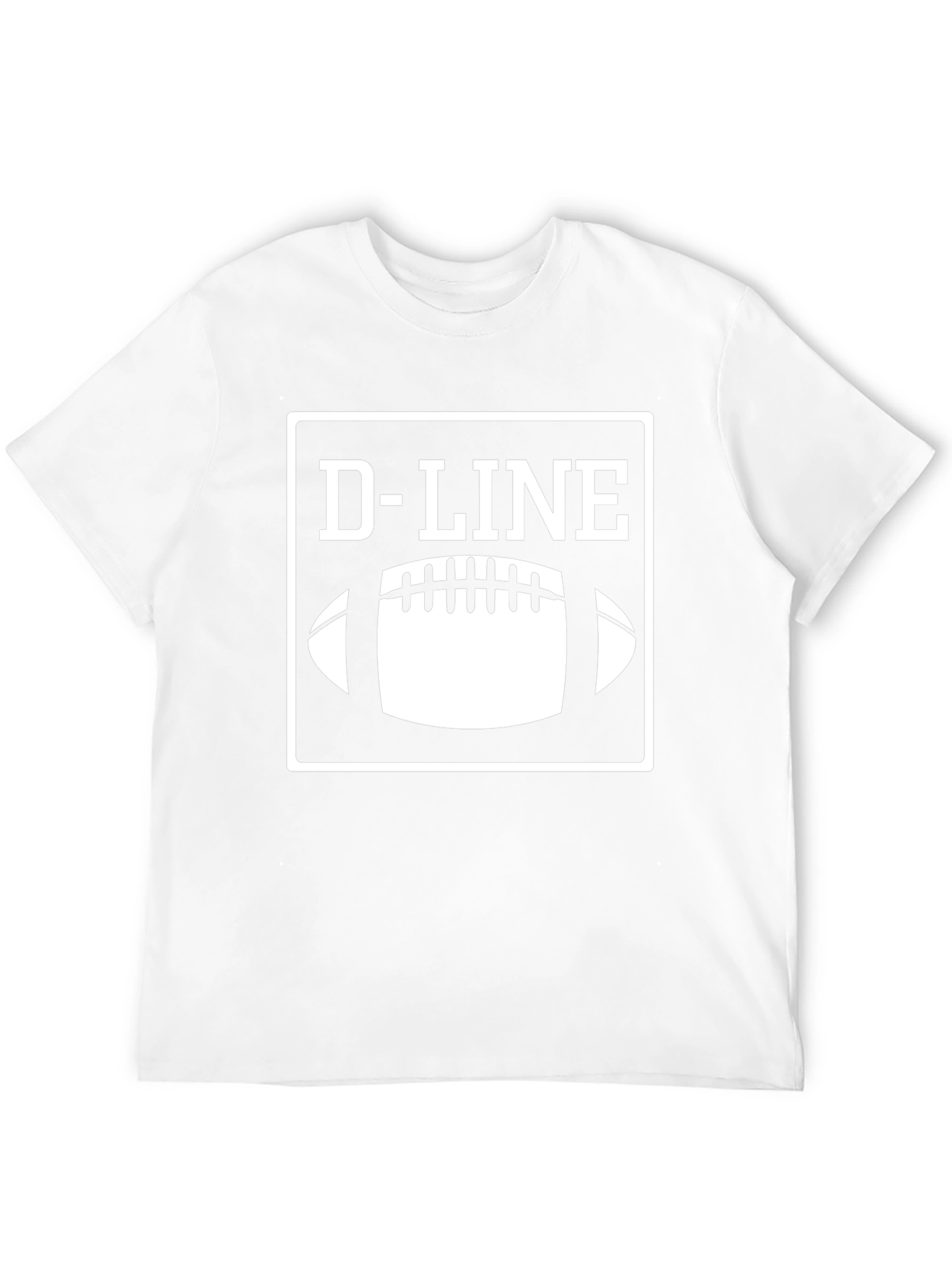 D-Line Football T-Shirt - Black Graphic Tee