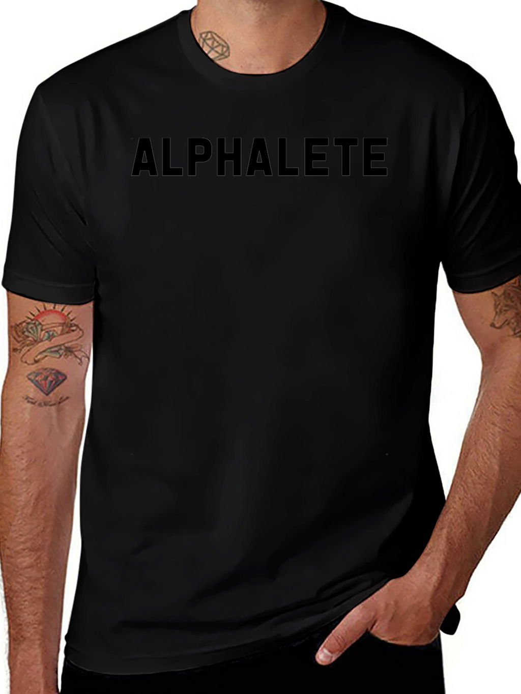 Alphalete Black T-Shirt - Gym & Fitness Apparel