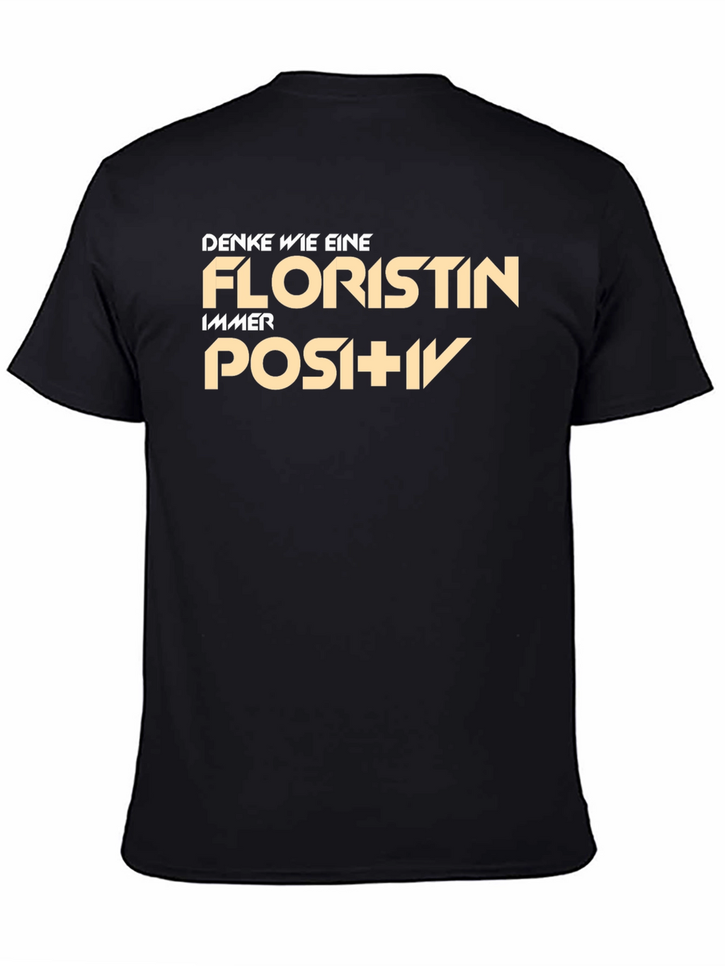Floristin Always Positive Black T-Shirt