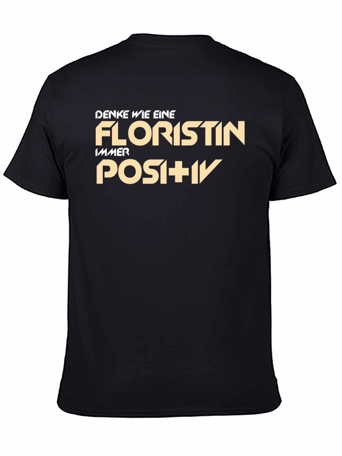Floristin Always Positive Black T-Shirt