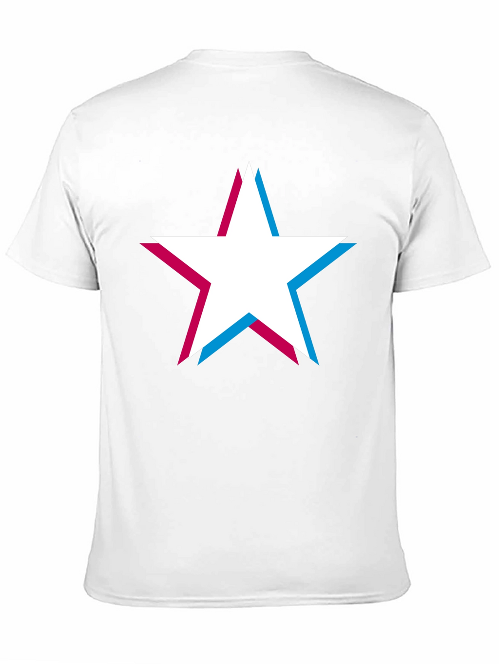 Retro Star Graphic T-Shirt - Classic Crew Neck Tee