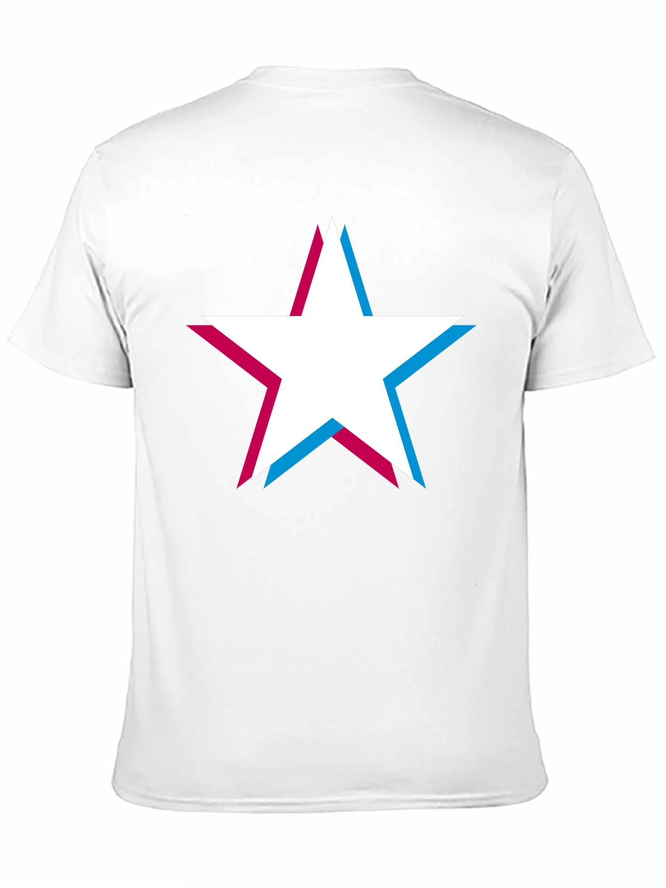 Retro Star Graphic T-Shirt - Classic Crew Neck Tee