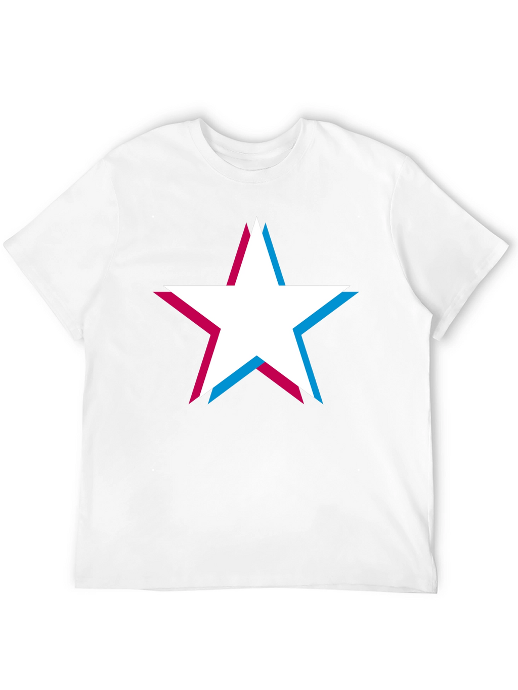 Retro Star Graphic T-Shirt - Classic Crew Neck Tee