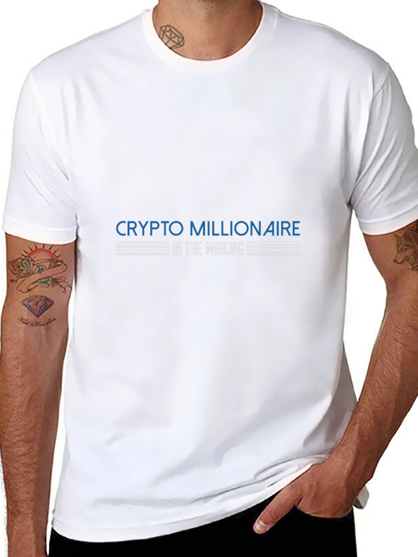 Crypto Millionaire in the Making Black T-Shirt