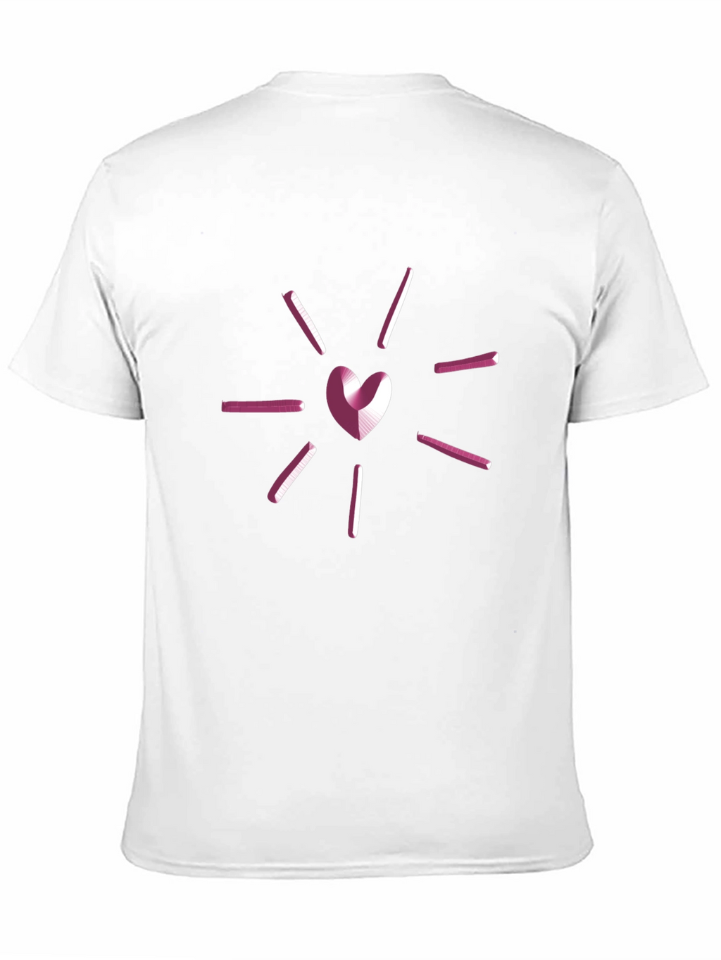 Heart Ray Graphic Tee - Stylish Casual Wear