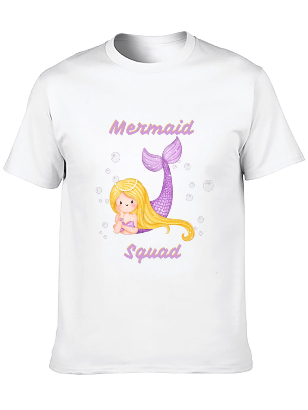 Mermaid Squad T-Shirt - Black Cotton Tee