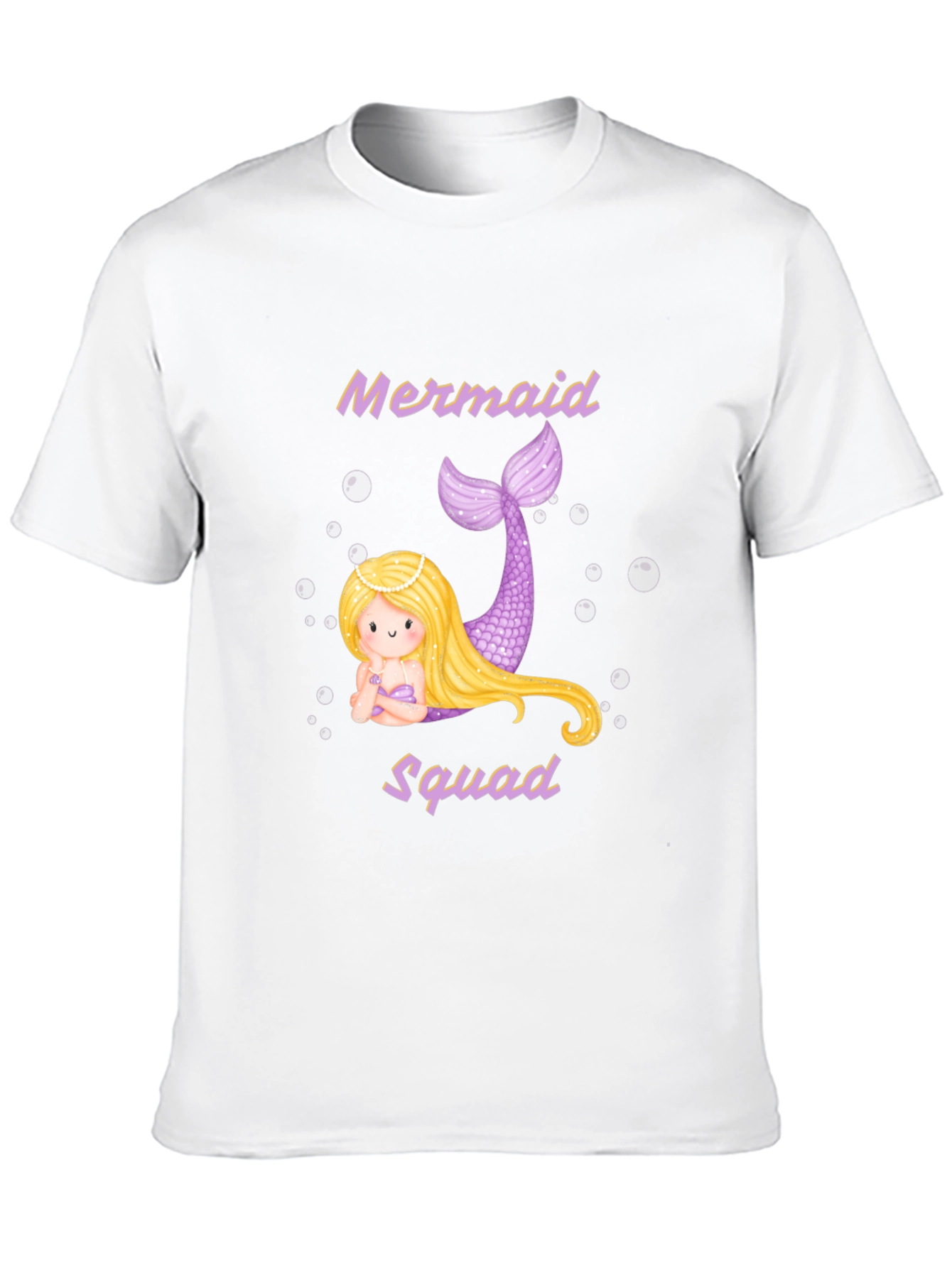 Mermaid Squad T-Shirt - Black Cotton Tee