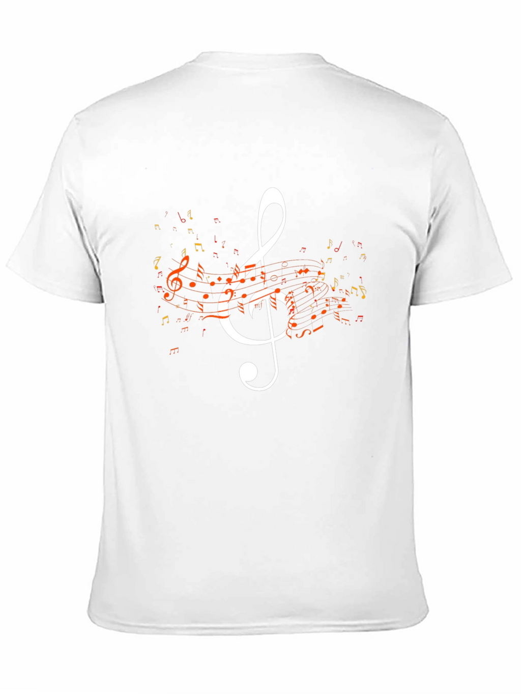 Musical Note Graphic Tee - Black