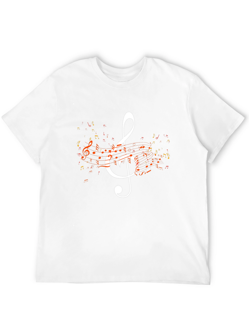 Musical Note Graphic Tee - Black
