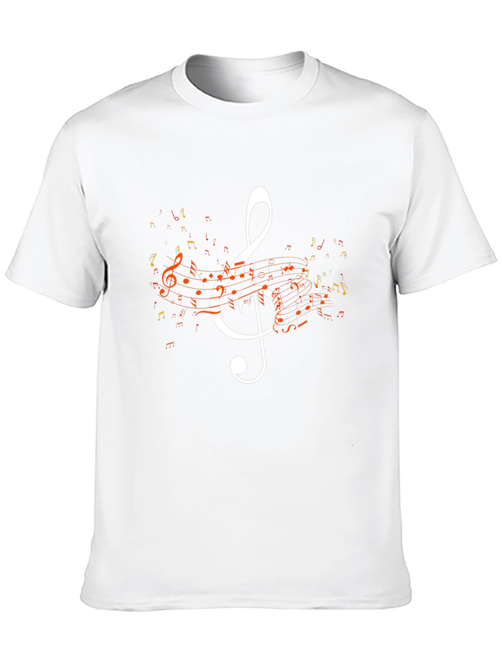 Musical Note Graphic Tee - Black