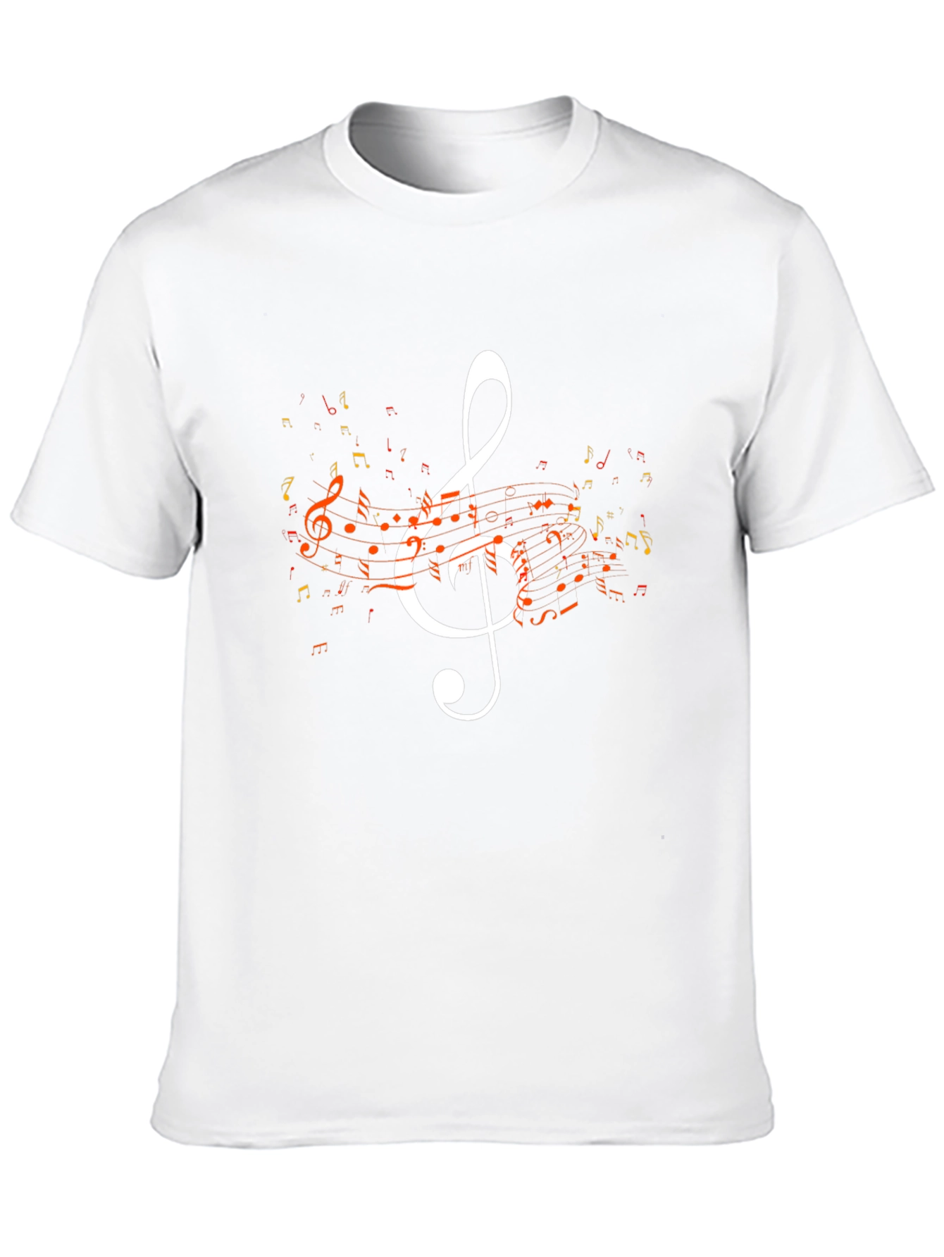 Musical Note Graphic Tee - Black