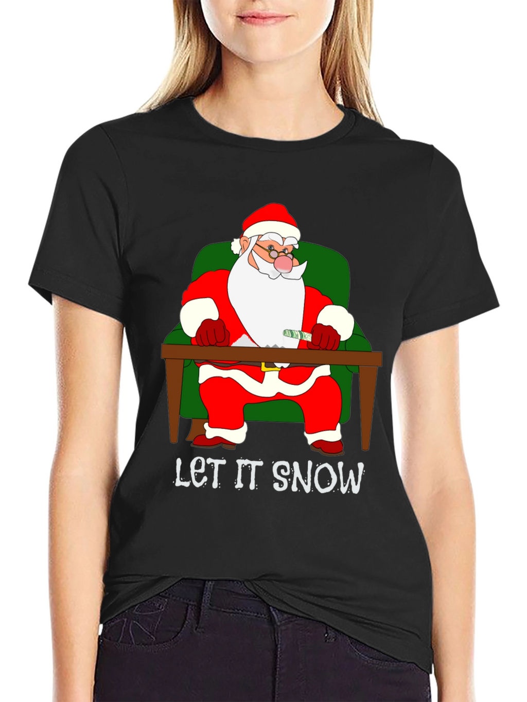 Let It Snow Santa T-Shirt