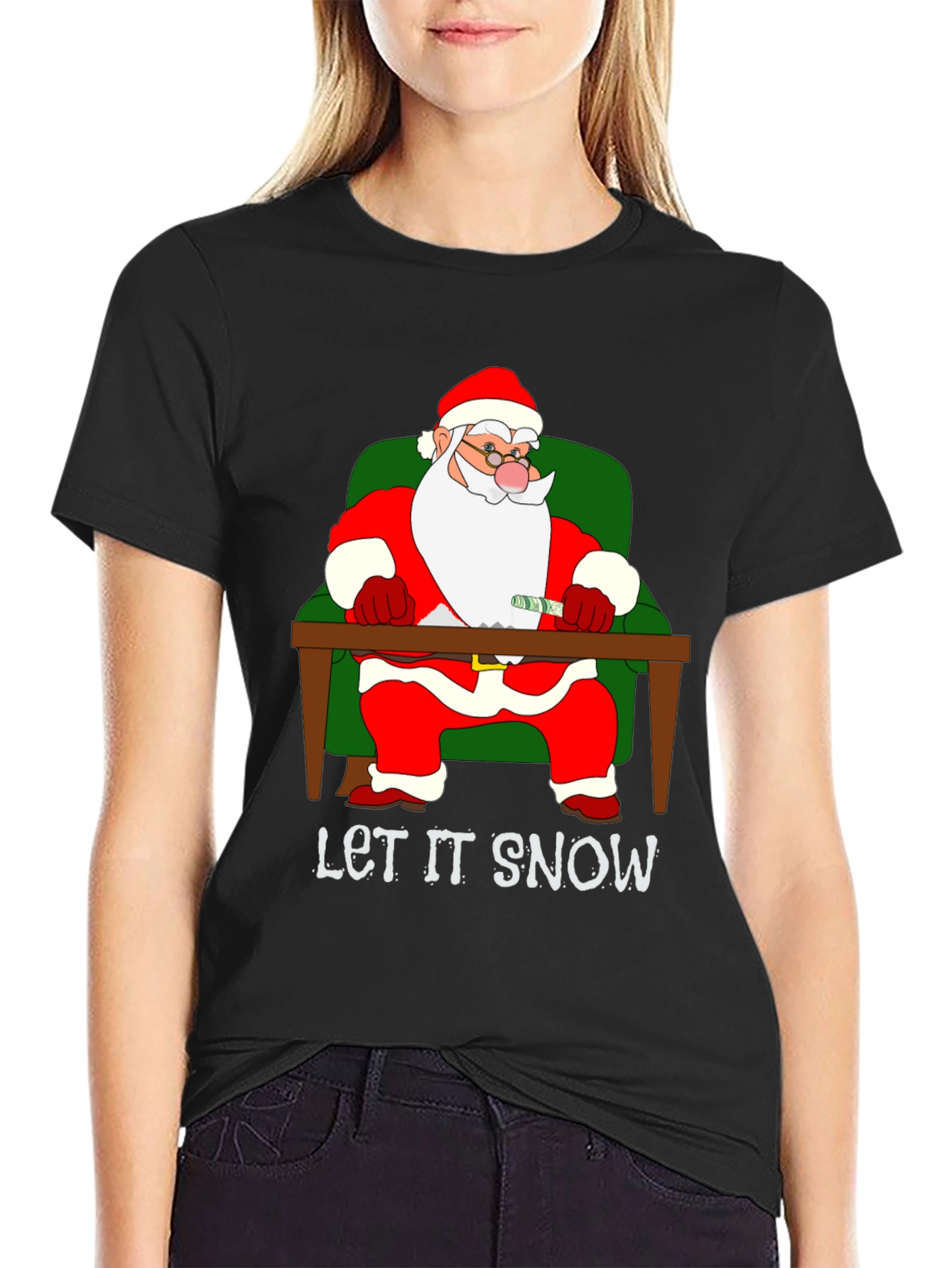 Let It Snow Santa T-Shirt