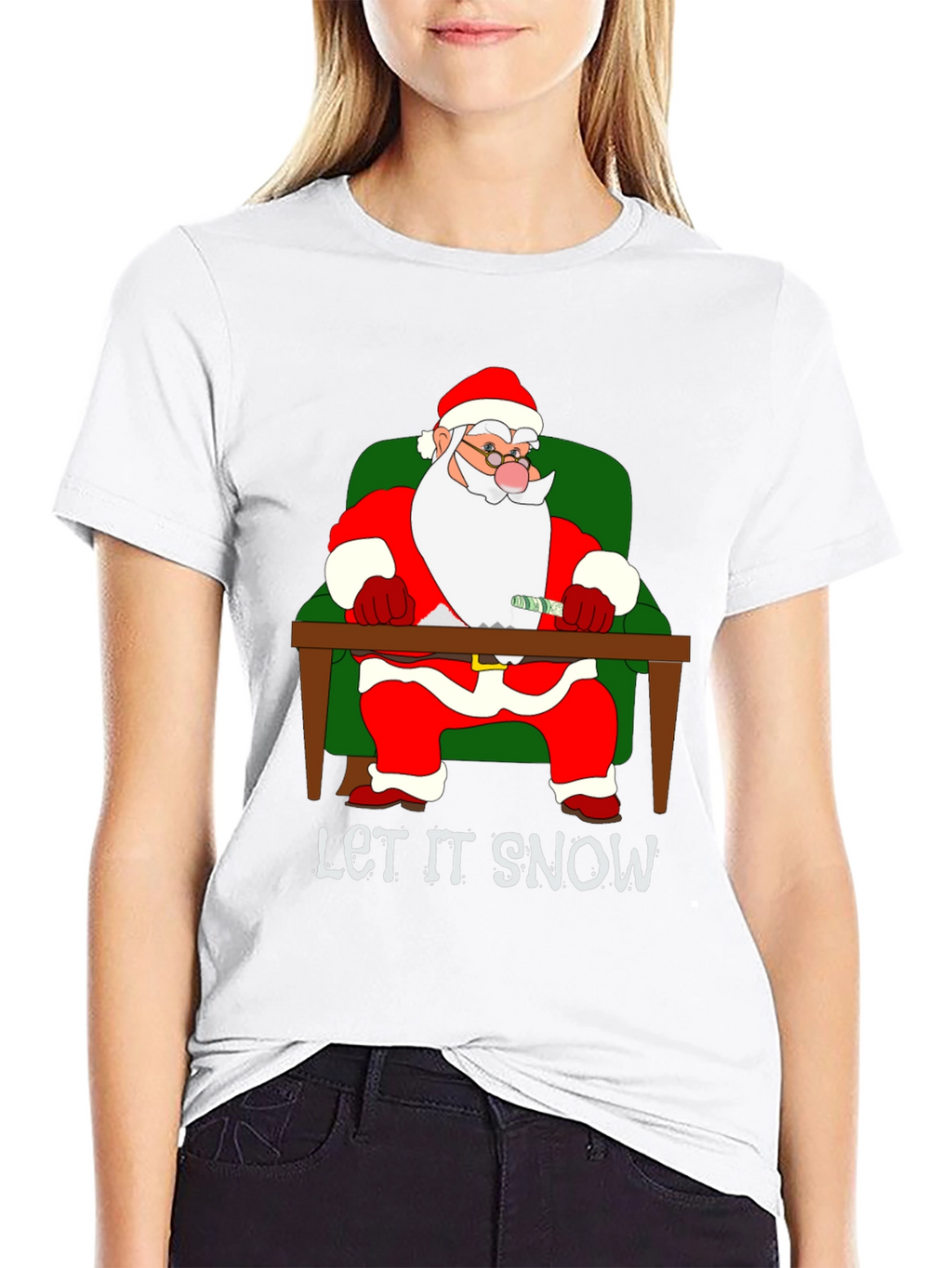 Let It Snow Santa T-Shirt