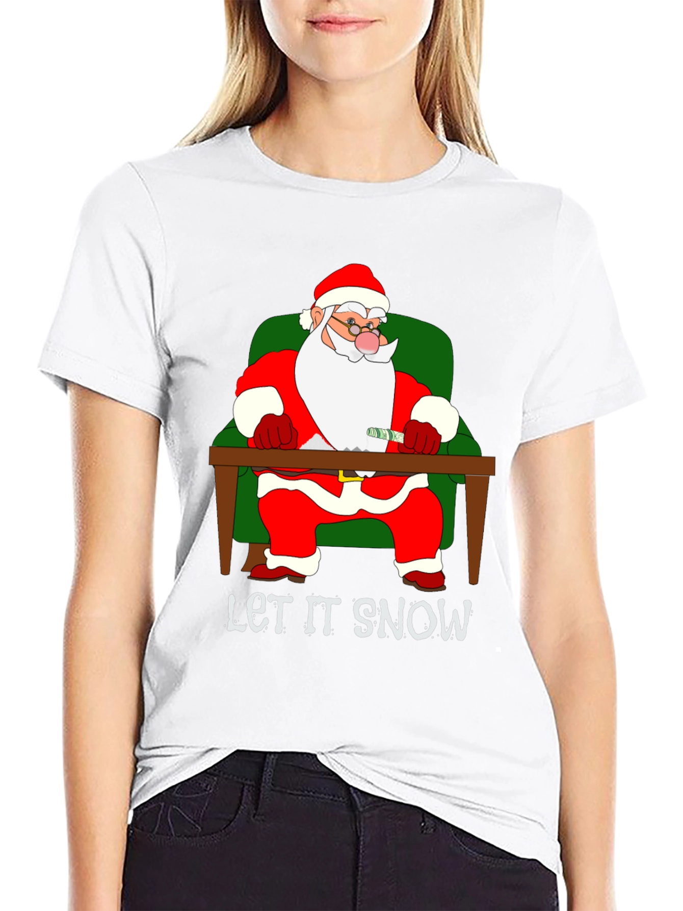 Let It Snow Santa T-Shirt