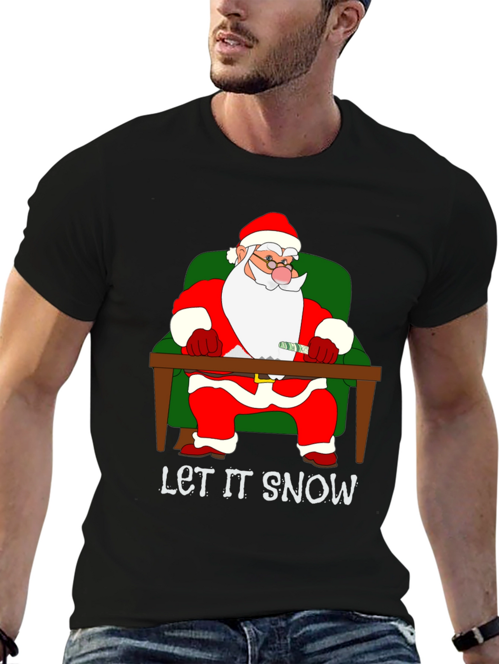 Let It Snow Santa T-Shirt