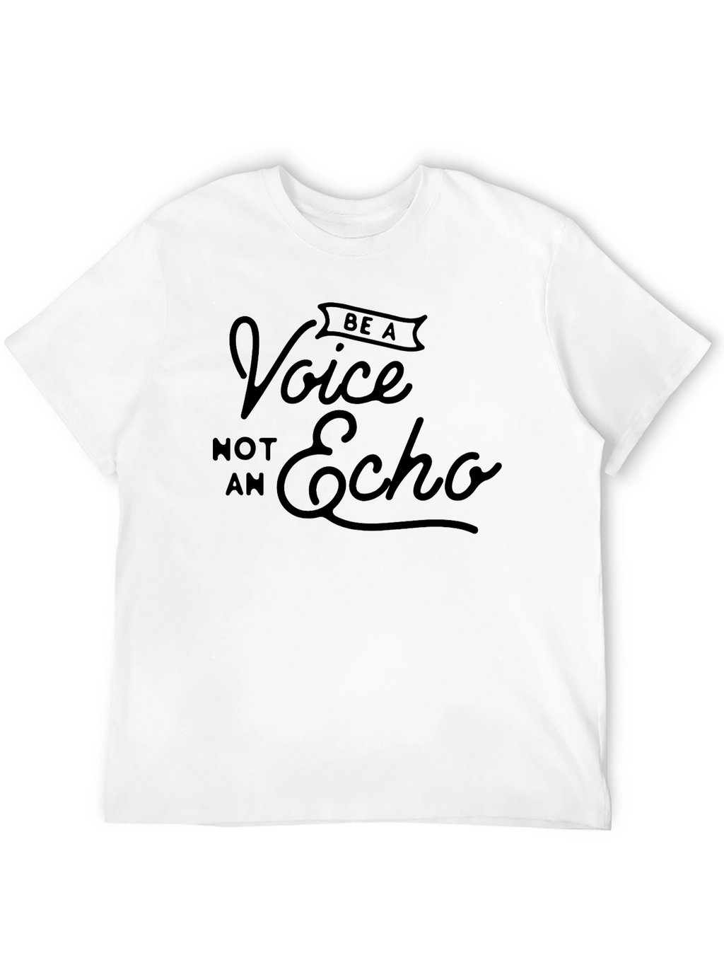 Be A Voice Tee - Stylish Graphic Print T-Shirt