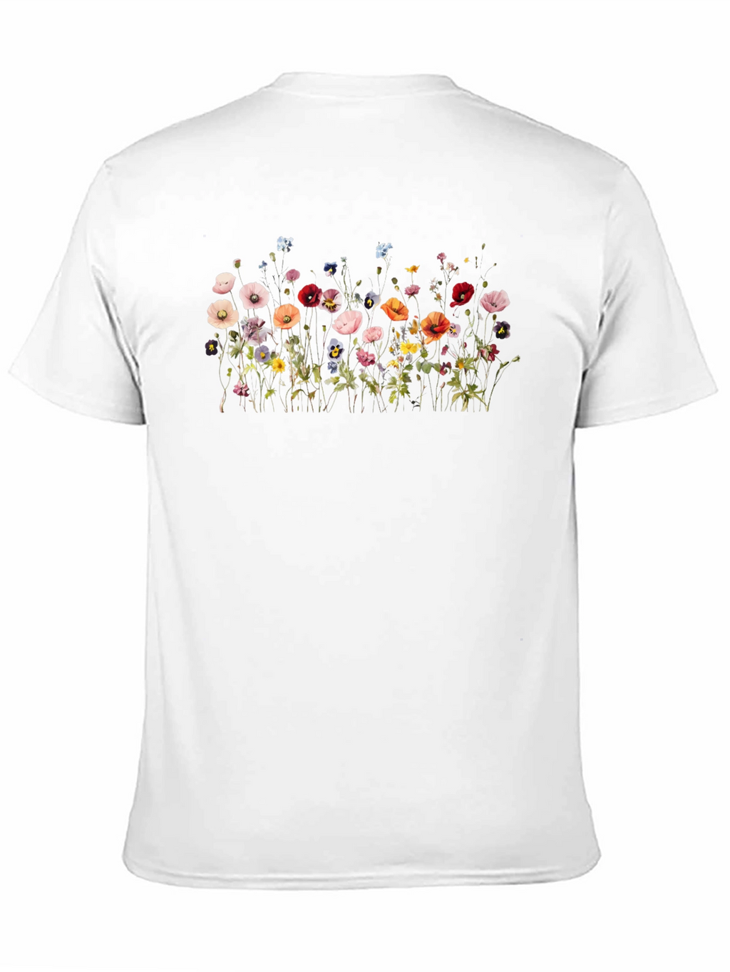 Floral Print Black T-Shirt