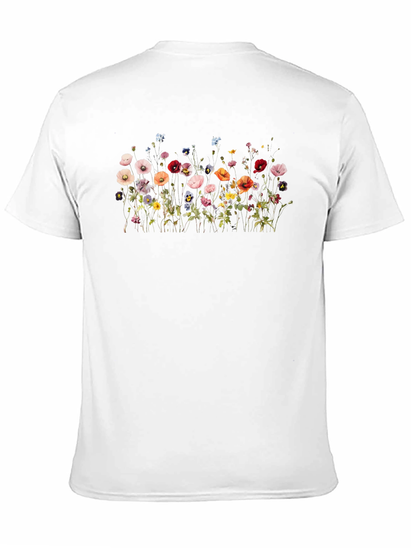 Floral Print Black T-Shirt
