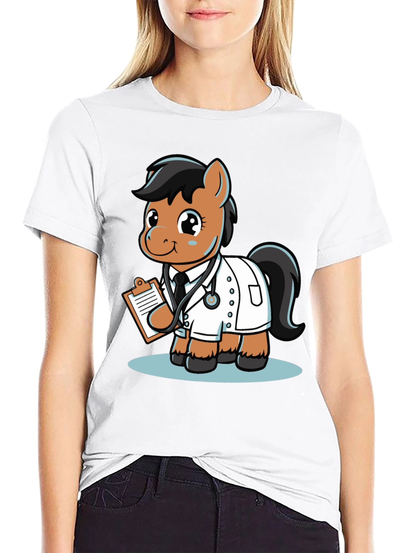 Doctor Pony T-Shirt - Cute Cartoon Animal Tee