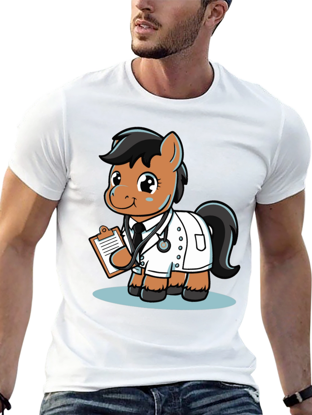 Doctor Pony T-Shirt - Cute Cartoon Animal Tee