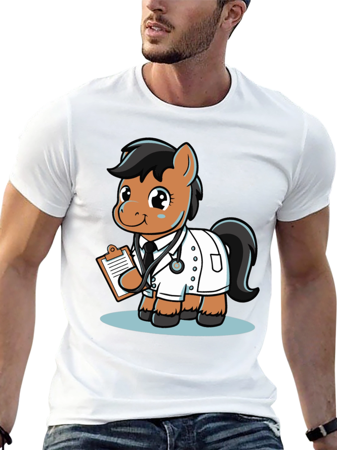 Doctor Pony T-Shirt - Cute Cartoon Animal Tee