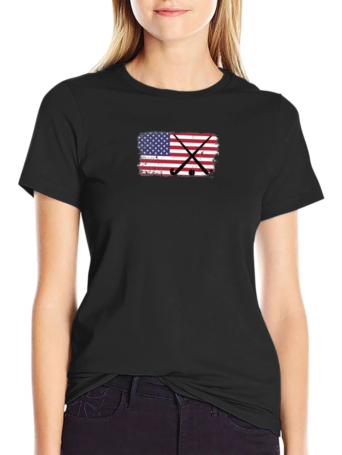 USA Hockey Flag Graphic T-Shirt